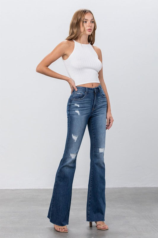 Maya Mid Rise Flare Jeans