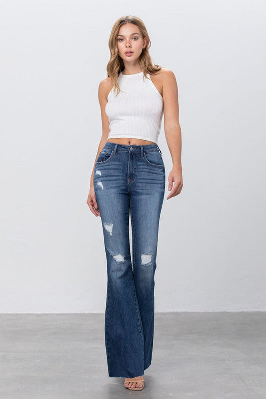 Maya Mid Rise Flare Jeans