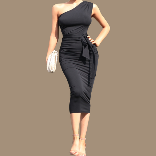 Geena One-Shoulder Dress
