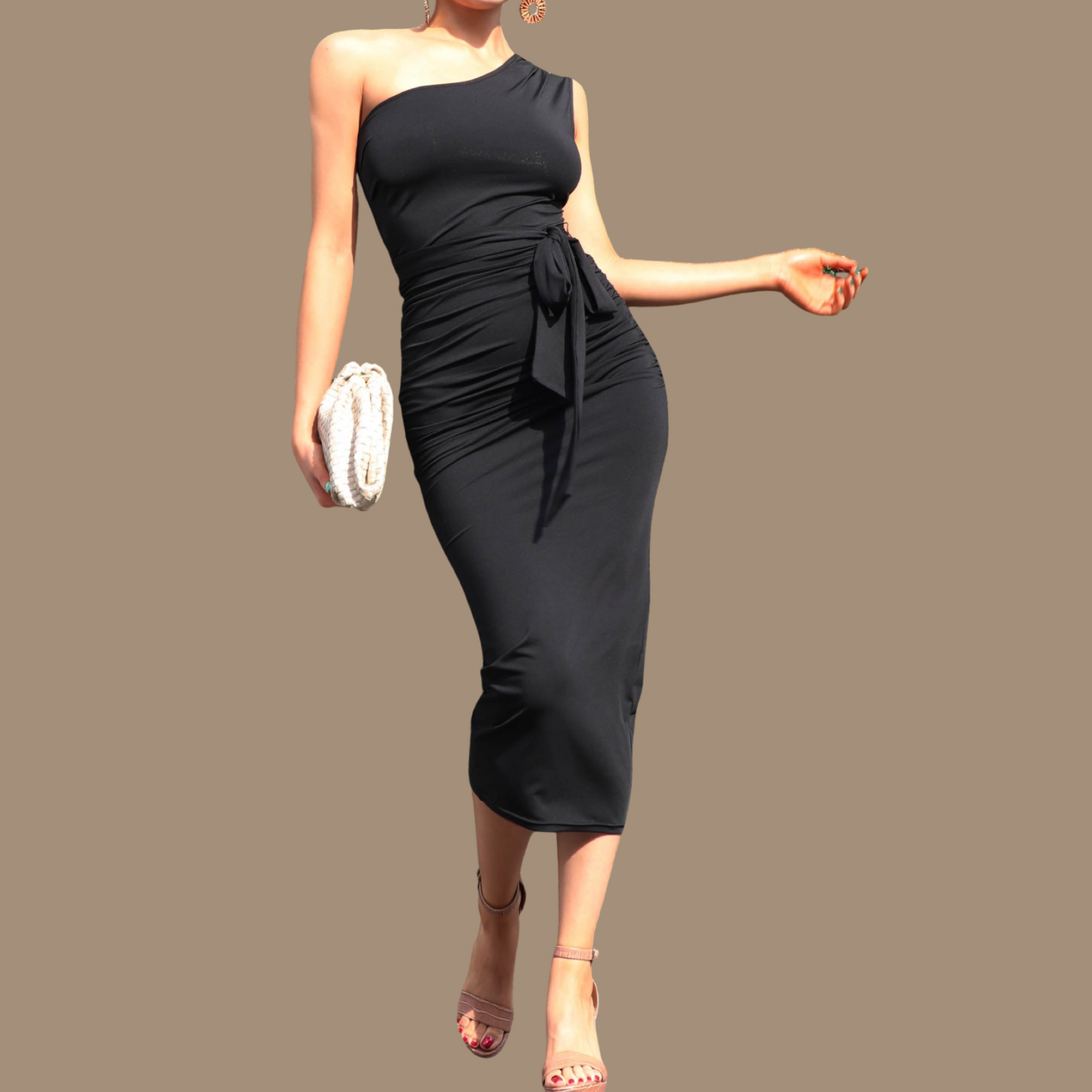 Geena One-Shoulder Dress
