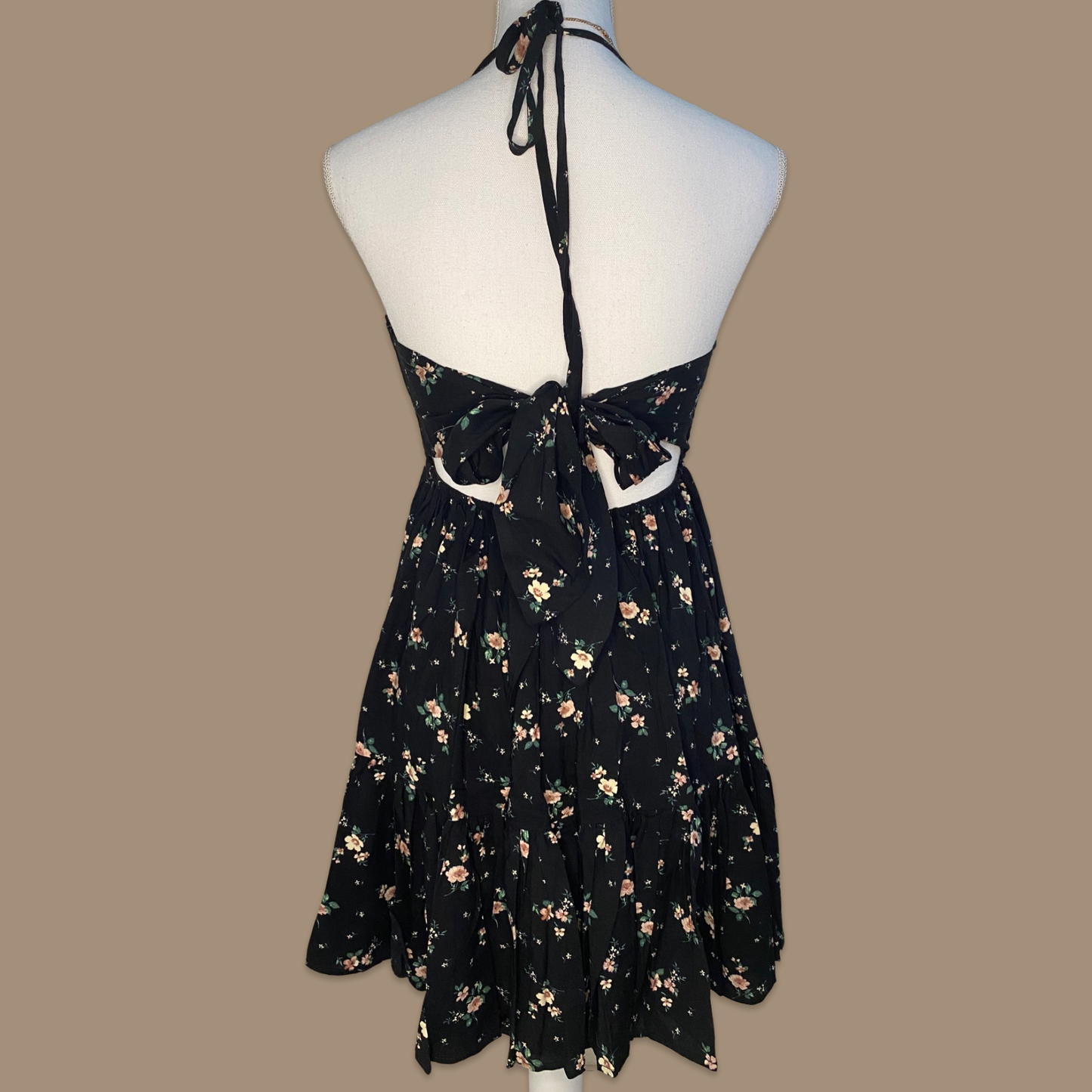 Leah Floral Back-Tie Dress