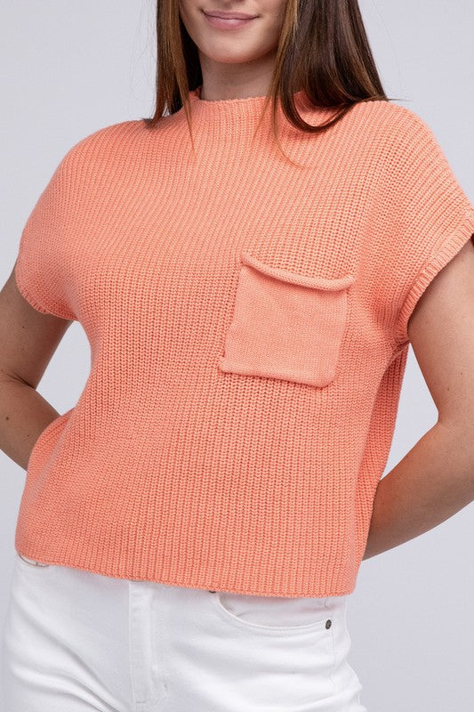 Michelle Short Sleeve Cropped Sweater