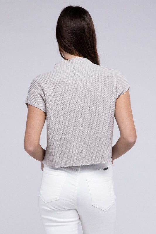 Michelle Short Sleeve Cropped Sweater