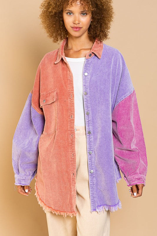 Bailey Contrast Corduroy Jacket