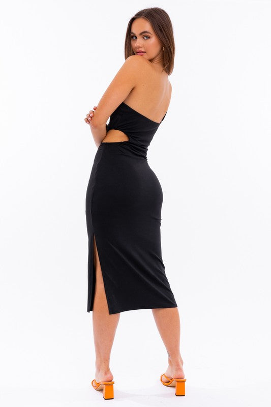 Orlene One Shoulder Midi Dress