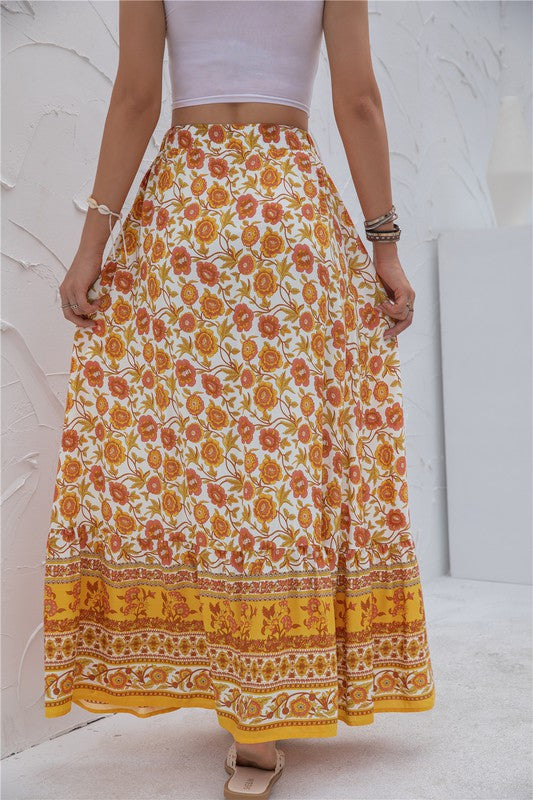 Winnie Print Maxi Skirt