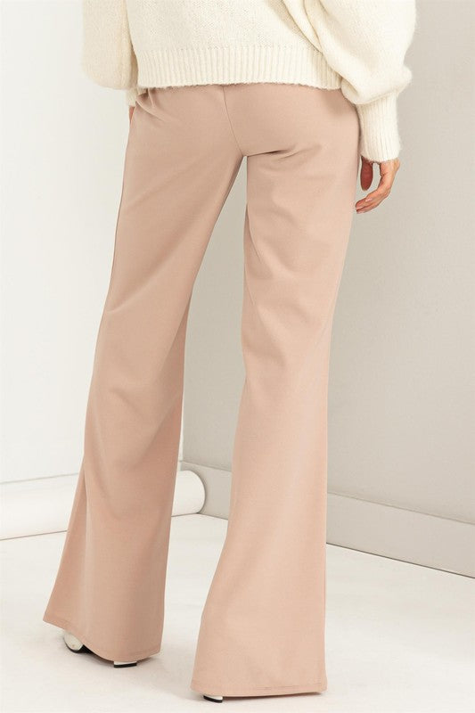 Scarlett High-Waisted Tie Front Flared Pants