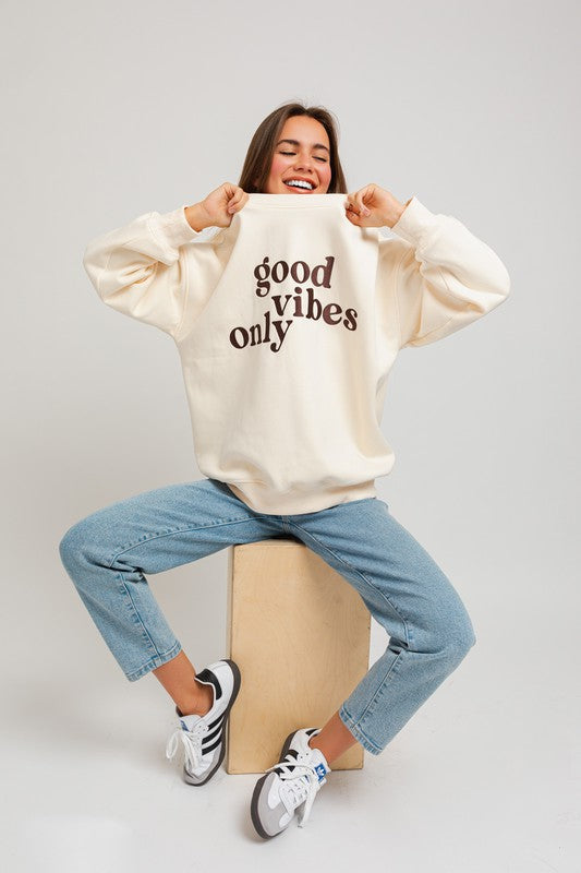 Lainey Embroidery Oversized Sweatshirt