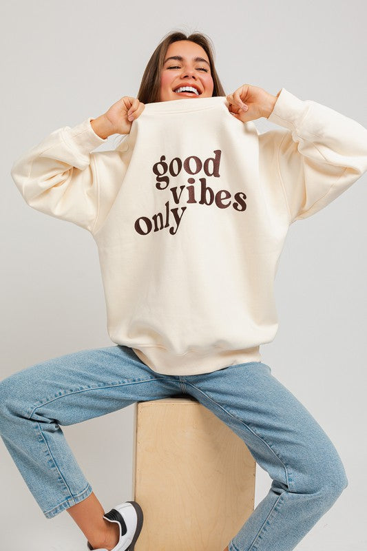 Lainey Embroidery Oversized Sweatshirt