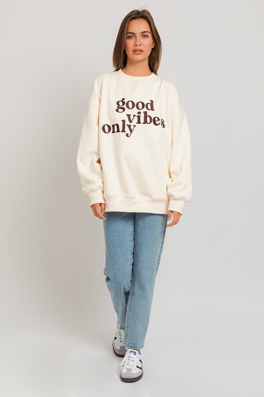 Lainey Embroidery Oversized Sweatshirt