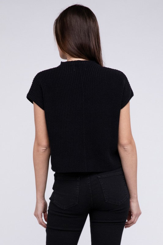 Michelle Short Sleeve Cropped Sweater