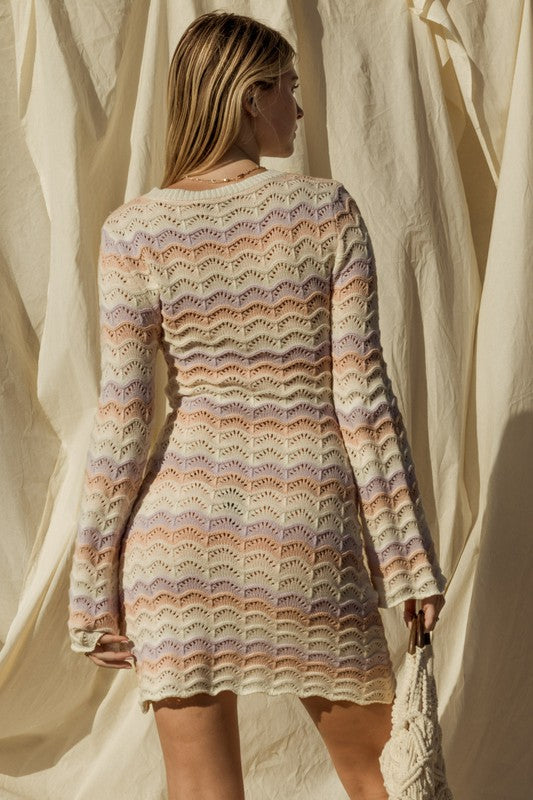 Reed Bell Sleeve Sweater Dress