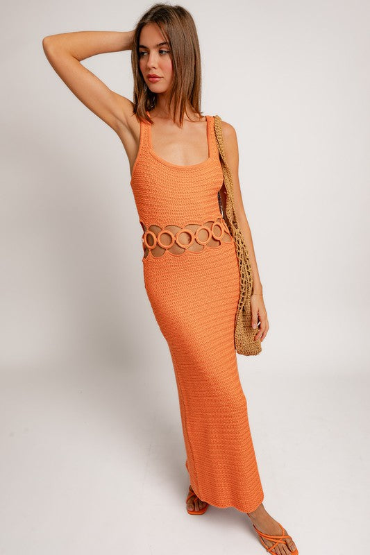 Tamari Crochet Midi Dress