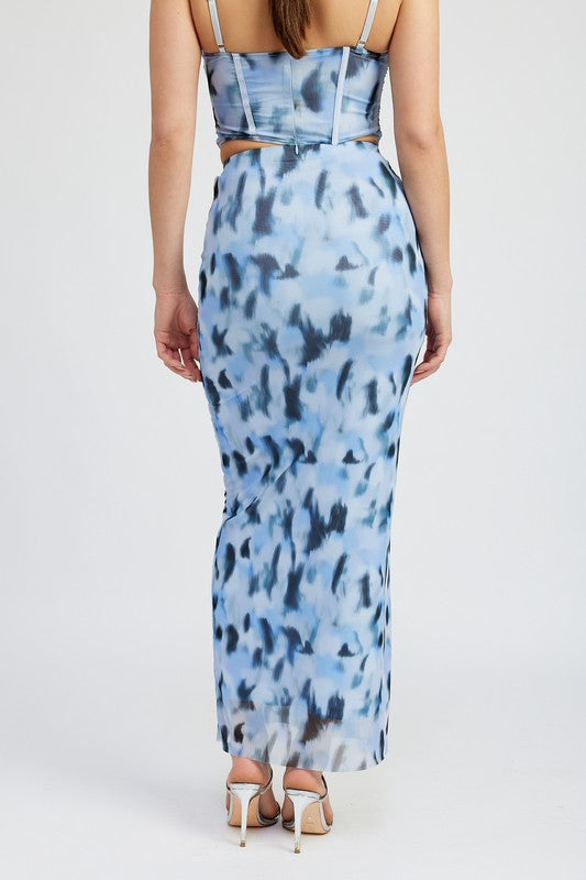 Nora Maxi Matching Skirt