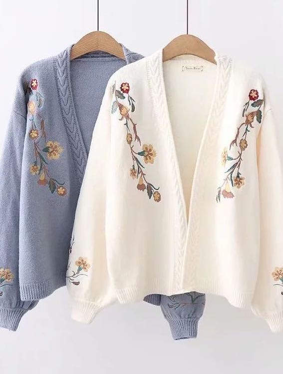 Wendy Floral Knit Cardigan