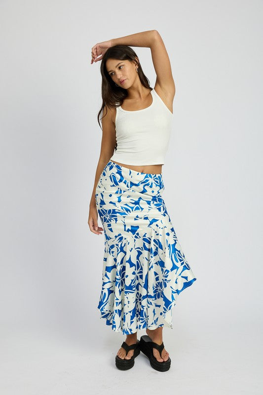 Kayla Asymmetrical Matching Skirt