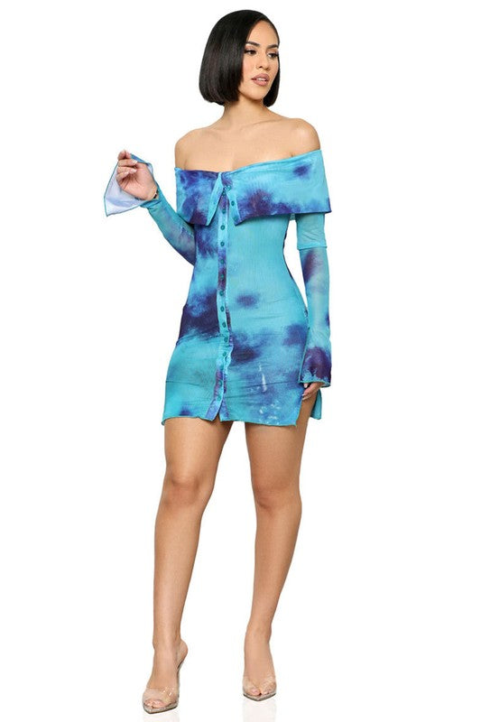 Donna Tie Dye Summer Dress