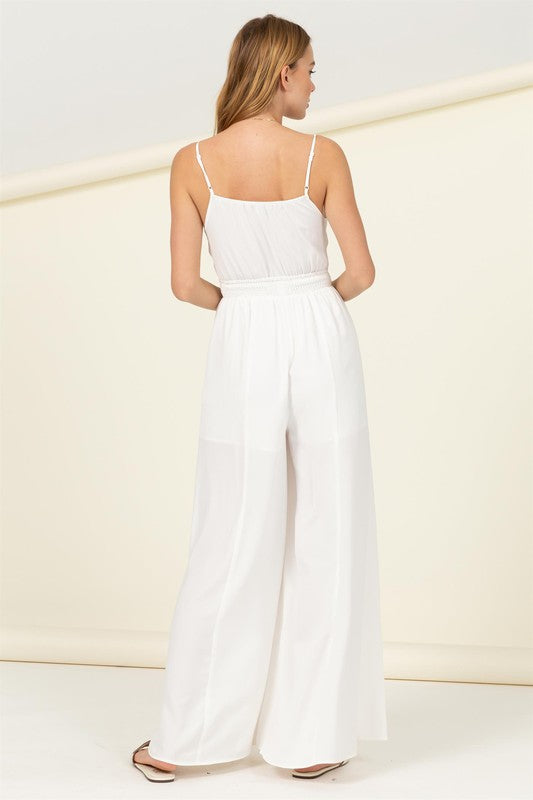 Raelynn Front Sash Cutout Jumpsuit