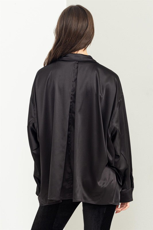 Cora Oversized Satin shirt