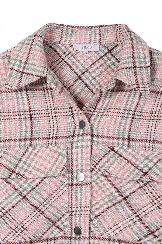 Serena Plaid Crop Jacket