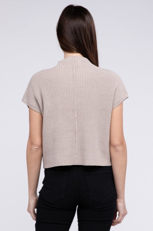 Michelle Short Sleeve Cropped Sweater