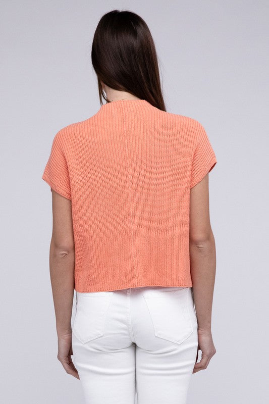 Michelle Short Sleeve Cropped Sweater